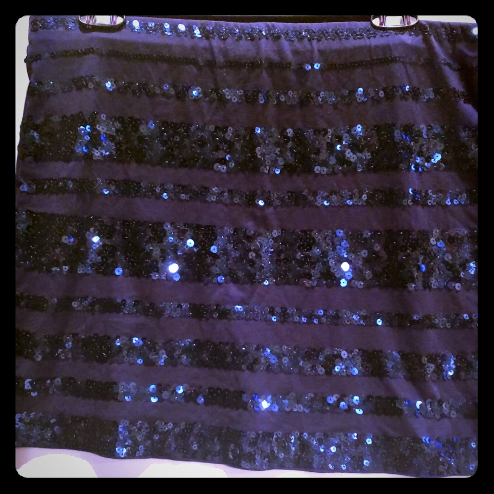 Express Midnight blue sequined Mini Skirt med nwot